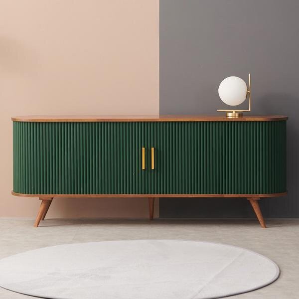 [블리스데코] 리오나 1800 원목 슬라이딩 B형 거실장 BER037_C [색상 필메모] 